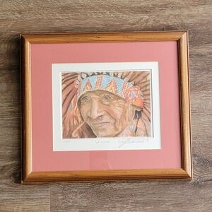 Framed & Numbered Art "Wisdom" Jan Howden-Paul #2434